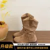 Elegantes botas de otoño para mujer hasta la pantorrilla, nuevo modelo 2025, botines western cowboy Maillard, botas de caballero tipo Martin