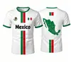 Camiseta de Fútbol México 2026 Camiseta Estampada 3D de Verano Casual Holgada para Hombre Ropa para Niños Directo del Fabricante