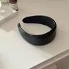 Diadema Retro Simple de Cuero de Alta Calidad con Ala Ancha para Mujer, Diadema de Estilo Nuevo Alto, Pinza para el Cabello para Lavarse la Cara, Pasador, Accesorio para el Cabello