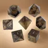 Nuevo Dado Transparente de Cristal de Té Sintético para Grupo de Running Dnd Dado Poliedro Z01 Dado Digital Set Trpg
