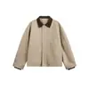 Ropa Vintage Yidao Otoño 2026 Nuevo Estilo Americano Holgada Casual Chaqueta con Bloques de Color y Cuello Solapa para un Look Fresco y Resistente