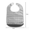 Impermeable para ancianos Impermeable para ancianos Comida Antifouling Pantufla Babero Babero para adultos Bolsillo para alimentos Cuidado en residencia de ancianos