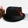 Sombrero bombín pequeño unisex de lana estilo coreano con lazo superior de gema, venta caliente transfronteriza, sombrero moderno personalizado