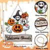Nuevo producto transfronterizo: letrero de puerta de madera plano para Halloween, decoración de pared creativa, letrero de decoración navideña, venta al por mayor del fabricante