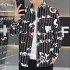 Camisa de manga larga a rayas verticales estilo retro americano para hombre, holgada y casual, versátil para primavera y otoño, nueva chaqueta camisa para pareja