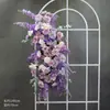 Novo Arranjo Grande de Chão para Casamento Banquete de Noivado Flor Artificial de Seda Acabado Arranjo Floral Decorativo Corredor Arte Floral para Casamento