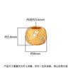 Prata de Lei S925 Ouro Antigo Diamante Escovado Contas de Transferência de Furo Grande Contas Espaçadoras Bola de Lã Cordão para Pulseira Colar DIY