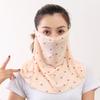 Máscara para las orejas de seda helada, transpirable, con protección solar y estampado floral, muy elástica, para deportes al aire libre, pesca, bufanda, cuello, venta al por mayor