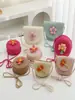 Bolsita Pequeña Linda de Verano para Niños Bolso Nuevo para Mujer Celebración en Línea Monedero de Moda Bolso de Paja Bolso Cruzado de Viaje para Bebé Moderno
