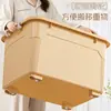 Caixa de Armazenamento Plástica Doméstica, Capacidade Extra Grande para Roupas e Colchas, Caixa de Armazenamento Portátil com Rodas para Brinquedos