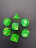 Patrón de mármol multicolor de dos colores tablero de juego de mazmorra juego de rol dnd acrílico poliédrico set de 7 piezas dados