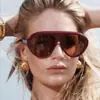Gafas de Sol Europeas y Americanas de Moda Transfronterizas con Montura Grande para Mujer, Gafas de Sol de Acetato de Gama Alta para Hombre, Gafas de Sol Modernas de Comercio Exterior