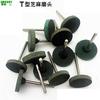 Cabeça de moagem de gergelim tipo T 25 * 4 * 3 esponja elástica cabeça de moagem de molde polimento cabeça de moagem de metal moagem derusting cabeça de moagem elétrica