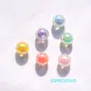 Acessórios para Joias DIY 8mm Colorido Mágico Galvanizado Contas Acrílicas na Cor das Contas Contas Redondas Material para Pulseira com Contas