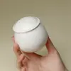 Tarro de Té de Porcelana Blanca Esmaltada Dulce Blanco de Arcilla de Jade de las Dinastías Tang y Song, Juego de Té Kung Fu, Tarro Sellado de Cerámica, Tarro de Té para el Hogar, Tang y Song