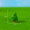 Paisagem em miniatura, árvores verdes artificiais criativas e flores, musgo para jardinagem DIY, garrafa ecológica para criar cenas, acessórios decorativos, pequenos ornamentos