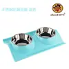 Tigela de Aço Inoxidável para Pet, Dispensador Automático de Água, Comedouro para Cachorro, Tigela para Gato, Tigela de Ração para Cachorro, Ventosa Anti-Engasgo