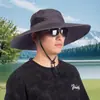 Chapéu de Sol de Verão, Chapéu de Pesca de Aba Larga, Chapéu de Proteção Solar Anti-UV para Ciclismo ao Ar Livre Viagem Venda por Atacado