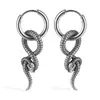Pendientes Creativos Estilo Ins Europeo y Americano, Textura Galvanizada de Moda, Diseño Simple y Único, Pendientes en Forma de Serpiente