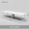 E0 Mesa de Conferencias Rectangular Blanca Ecológica Mesa Larga Mesa de Entrenamiento Combinación de Escritorio y Silla de Oficina Mesa de Recepción Simple