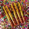 Tubo de Fuegos Artificiales para Saludo de Fiesta Boda Confeti de Mano Spray Cinta Papel de Lentejuelas Confeti Cumpleaños Pequeños Fuegos Artificiales Accesorios de Ambiente