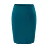 Atuendo de alta gama, elegante para mujer: un top sin mangas de corte ajustado, un cárdigan y una falda midi entallada - un conjunto de tres piezas perfecto para figuras petite