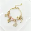 Bestseller transfronterizo: Pulsera de cuentas Panjia, bolsa, mariposa, luna, estrella de ocho puntas, corazón, flor, pulsera de moda, joyería