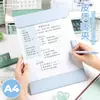 Portapapeles magnético A4, tablero de escritura multifuncional, soporte para notas de reunión, bloc de escritura para estudiantes, carpeta de documentos