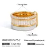 Pulsera Jieding de Acero Inoxidable con Circonita Brillante para Mujer, Pulsera Antidescolorante de Acero de Titanio, Joyería Transfronteriza con Circonita Brillante