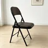 Cadeira Dobrável Simples com Encosto Banquete Escritório Recepção Assento Casa Confortável Longa Permanência Portátil Restaurante Cadeira Dobrável