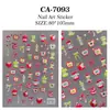 Nuevas pegatinas de arte de uñas en relieve papelería japonesa popular pegatinas de uñas tridimensionales pegatinas de joyería de arte de uñas con grafitis lindos