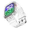 Adequado para Apple Watch Pulseira Integrada 11ª Geração 42mm Silicone Anti-Queda Iwatchs10 Pulseira Tpu Cor Pura 46mm