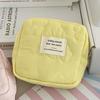 Bolsa de Cosméticos Acolchada de Flores, Monedero de Viaje para Auriculares de Colores Caramelo, Bolso Compacto Portátil de Aspecto Elegante para Estudiantes, Toalla de Tía
