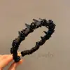 Diadema de Lujo Ligero de Alta Gama Dentada Antideslizante Elegante Hecha a Mano con Cuentas Diadema para la Parte Superior del Cráneo Alto Estilo Occidental Estilo Chanel Diadema Femenina