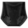 Pantaleta de seda de hielo con relieve estilo chino de cintura alta, invisible, transpirable, sin costuras, modelado ligero, levantamiento de glúteos, ropa interior femenina ligera 2225