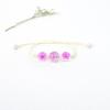 Suministro de fábrica pulsera de flor seca Jingdezhen flor de encaje gypsophila narcisos flor de cerezo flor de durazno pulsera para amigas estudiantes