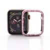 Adequado para capa protetora Apple Watch iwatch4 geração capa rígida galvanizada iwatch3 2 5 geração capa de relógio com incrustação de diamante para mulheres