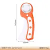 Huajiaji Cortador Rotativo de Tecido de 45mm Cortador Manual de Roda Cortador de Couro Cortador de Papel Corte de Linha Curva Ondulada