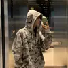 Marca de ropa urbana estadounidense transfronteriza moda otoño/invierno 2026: Ropa deportiva elegante y genial para hombre, chaqueta de camuflaje, sudadera con capucha y cremallera