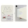 Funda protectora para tableta iPad Pro con diseño de cuadros, lunares y animales, linda mini con ranura giratoria para lápiz