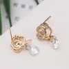 Procesamiento de Pendientes de Mujer Transfronterizos, Pendientes Populares de Douyin, Personalizados, de Moda, Sencillos y Modernos Pendientes para Mujer