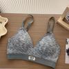 Ropa interior expandida para busto redondo para mujer, busto pequeño, push-up, que muestra el busto, cintura grande, delgada, copa vacía, sin marcas, engrosada, sujetador de dibujos animados