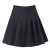 Falda plisada negra fresca y dulce, ideal para primavera y otoño (modelo 2024A). Falda larga de talle alto, estilizada y con efecto anti-transparencia.