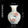 Jingdezhen cerâmica vaso decoração pintado à mão meia faca vaso de lama Chinês antigo prateleira arranjo de flores porcelana garrafa de porcelana tamanho pequeno