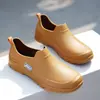 Novas Galochas Masculinas 2026, Antiderrapantes, Impermeáveis, de Cano Curto, Sapatos de Borracha para Entregadores, Trabalho na Cozinha e Uso ao Ar Livre