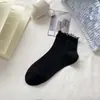 Calcetines de encaje con volantes de estilo nuevo de verano para mujer, calcetines finos de algodón, calcetines de estilo ballet estilo coreano para mujer, calcetines de malla transpirables que absorben el sudor