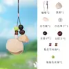 Cáscara de fruta natural multicolor semillas de Bodhi correa para teléfono móvil llavero colgante decoración de coche campanilla de viento amuleto para bolso cáscara de fruta