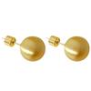 Brincos de bola de metal escovado fosco femininos estilo francês design de nicho luxo leve simples que combinam com tudo brincos de pino prateados foscos