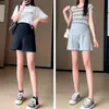 Shorts de maternidad para verano, delgados, holgados, pantalones casuales de pierna ancha, adecuados para mujeres petite, leggings de tres cuartos, ropa de maternidad para otoño
