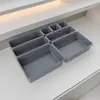 Cajón de Suministros para el Hogar Caja de Almacenamiento de Plástico Divisor de Armario Gadget Práctico Combinación Juego de Ocho Piezas Organizador de Escritorio para Cosméticos